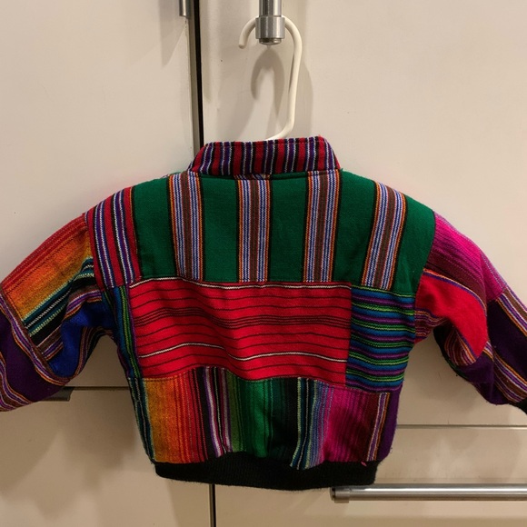 Vintage patchwork quilted bomber jacket 12-24m - Picture 6 of 10